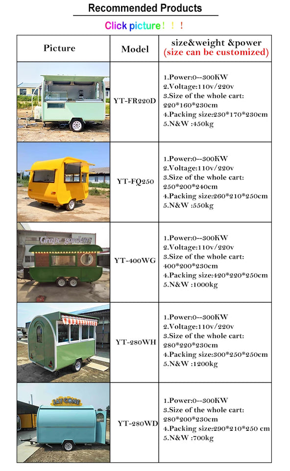 2025 Netherlands Standard Commercial Food Trailer Cart School Food Truck Van With Stocks For Shipping