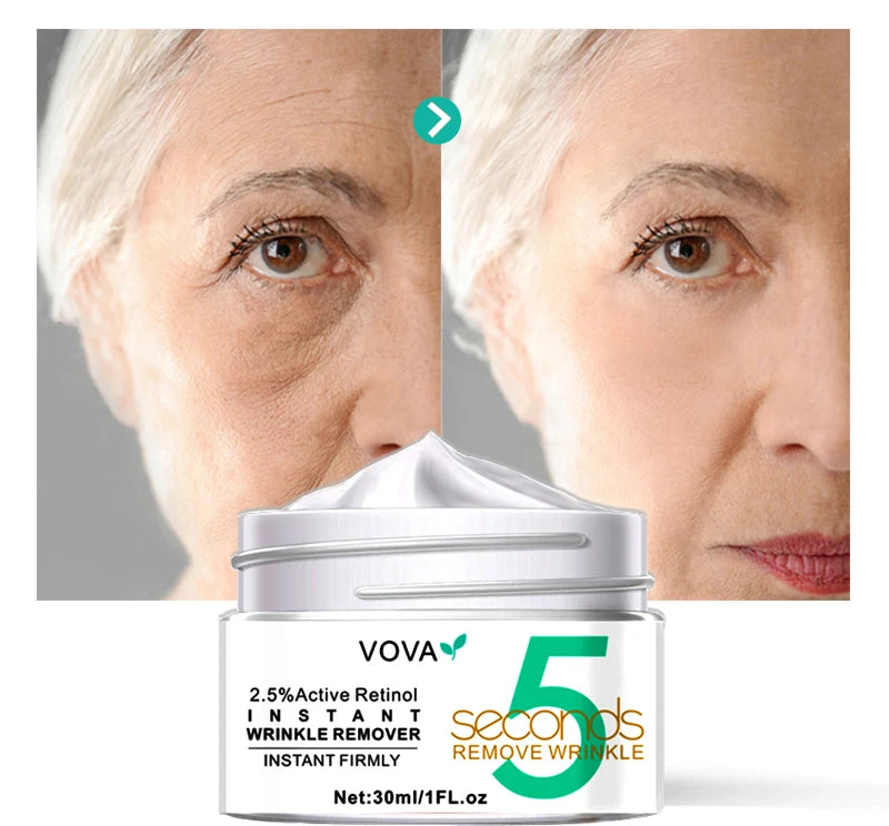 5 Seconds Instant Wrinkle Remover Face Cream Eye Firming Anti Aging Lifting Moisturizing Facial Cream Remove Fineline Skin Care