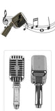 Durable Metal Microphone Shower Head Water Saving Efficient Flow Bathroom Faucet Replacement for Adults Gift