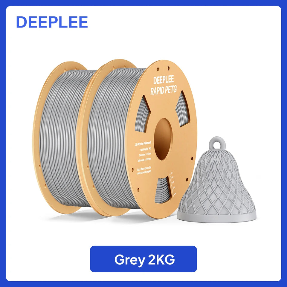 DEEPLEE Rapid PETG Filament 1.75mm 1KG 3d printing materials PETG Black Filament 1kg Fits for Most FDM 3D Printers DEEPLEE