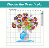 1pc 40X40CM/15.74inch Coffee shop cross stitch Kit DIY kit 11CT/14CT Eco-cotton Thread Hanging Painting Wall decoration