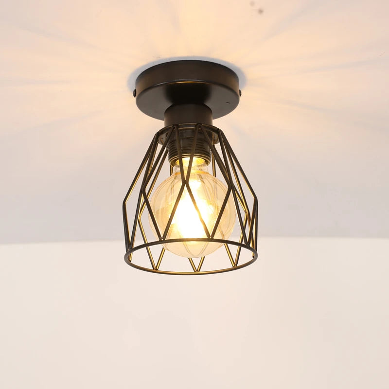 Nordic Simple Restaurant Lamp Postmodern Creative Art Personality Diamond Bar Bedroom Restaurant Entrance Ceiling Lamp