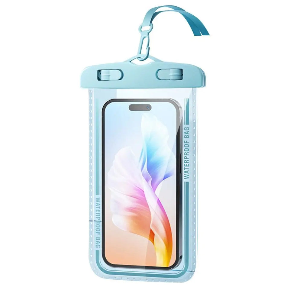 New IPX8 Waterproof Phone Pouch Transparent Touchable Floating Phone Waterproof Bag for Beach Underwater Photography Phone Cover