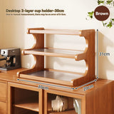 Bamboo Desktop Storage Rack Cup Dish Stationery Holder Books Shelf Bookcases Multi-layer Desk Organizer Office Home Supplies