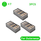 Closets Clothes Organizer Pants Jeans Storage Box Cabinet Organizer Drawers Underwear Socks T-Shirt Wardrobe Storage Organizers