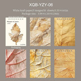 JIANWU Whisper of Leaves Series Vintage Texture Landscape Collage Scrapbook Material Paper Creative Junk Journal Stationery