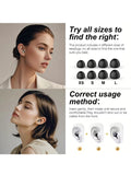 45dB Noise Cancelling Ear Plugs for Sleeping, Reusable Soft Silicone Earplugs with 8 Eartips & Storage Case, Hearing Protection