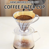 Transparent hand brewed coffee filter cup, home drip coffee filter, coffee enthusiast brewing equipment