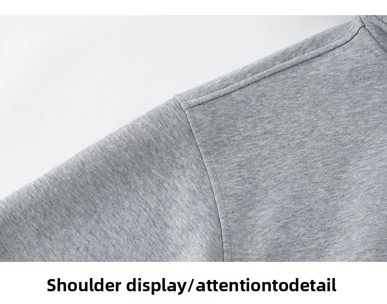 American Retro Hoodie Sweatshirt Autumn Winter Men's Loose Casual Open Cardigan Jacket Comfortable Long Sleeve Zipper Pure Wear