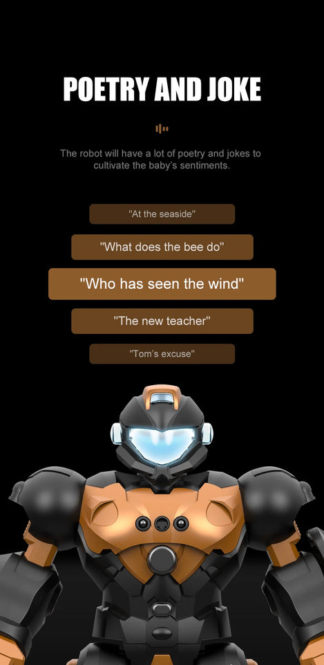 RC Robot Toy Intelligent Programming Voice Controlled Gesture Remote Control LED Smart Dancing Robot Kids Toy for Children Gifts