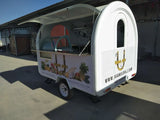 2025 Netherlands Standard Commercial Food Trailer Cart School Food Truck Van With Stocks For Shipping