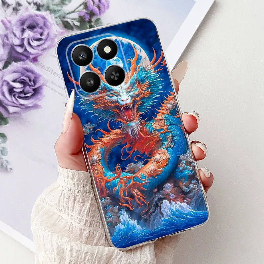 For Honor 400 Smart 5G Case LGN-NX1 Cute Cartoon Painted Cover Soft Slim Phone Case For Honor X7d HonorX7d Honor400 Smart Fundas