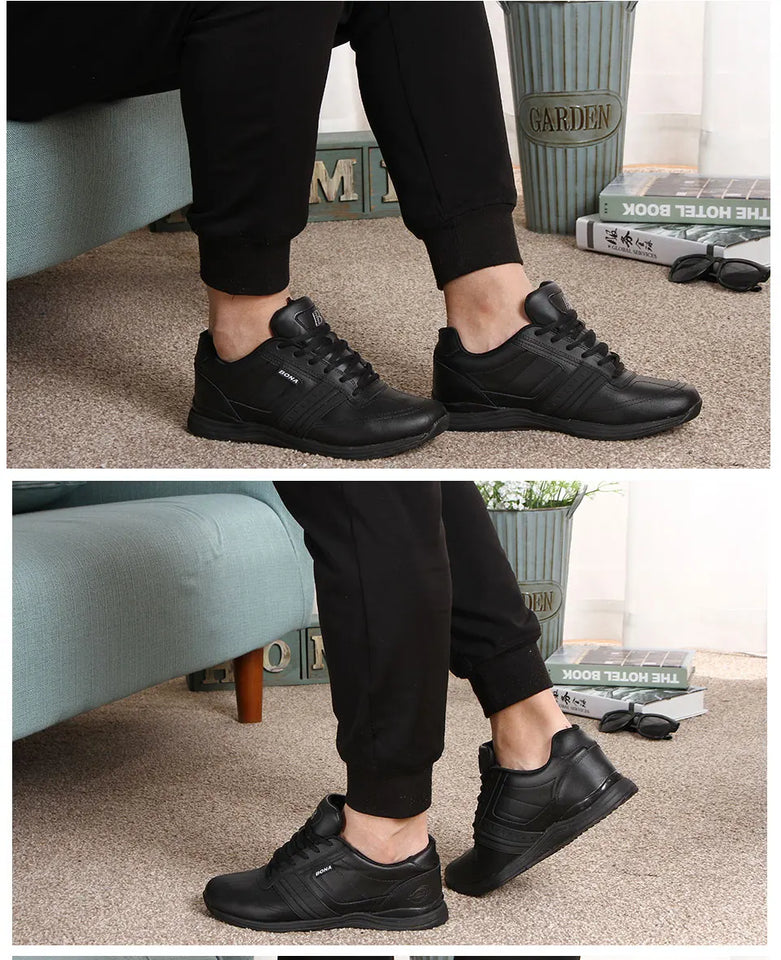 BONA New Popular Style Men Casual Shoes Lace Up Comfortable Shoes Men Soft Lightweight Outsole Hombre