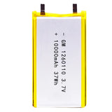 High Qulity 3.7V 10000mAh 1260110 Rechargeable Polymer Batteries Lipo Li-Po For Toy Power Bank GPS Laptop Camping Lights Diy