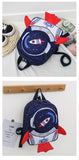 Childrens Anti Slip Backpack 1-3Years Old Space Rocket Towing Rope Kindergarten Backpack Childrens Early Education Bag New Model