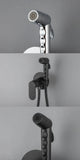 ULA Brass Bidet Faucet Black Toilet Faucet Handheld Toilet Bidet Sprayer Set Hygienic Shower Hot Cold Water Mixer Shower Head