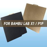 For Bambu Lab P1S P2S Build Plate A1 X1C Pei Texture 257x257 H1H PEY Peo Sheet Spring Steel For Bambulabs X1 Carbon Bambulab P1P