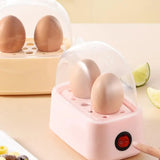 Electric Egg Boiler Automatic Cooker Rapid Egg Boiler Breakfast Machine Multi-Function Egg Cooker 2 Eggs Portable Food Steamer