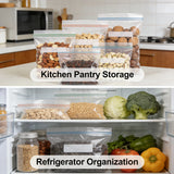 3 Size Reusable Storage Bags Transparent Leak Proof Freezer Bags Airtight Seal for Food Fruit Veggie Storage