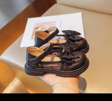 Girl Walking Shoes for Baby Girls Soft Bottom Casual Shoes Spring Autumn Bow Round Toe Princess Dress Soft Sole Non-slip Shoes