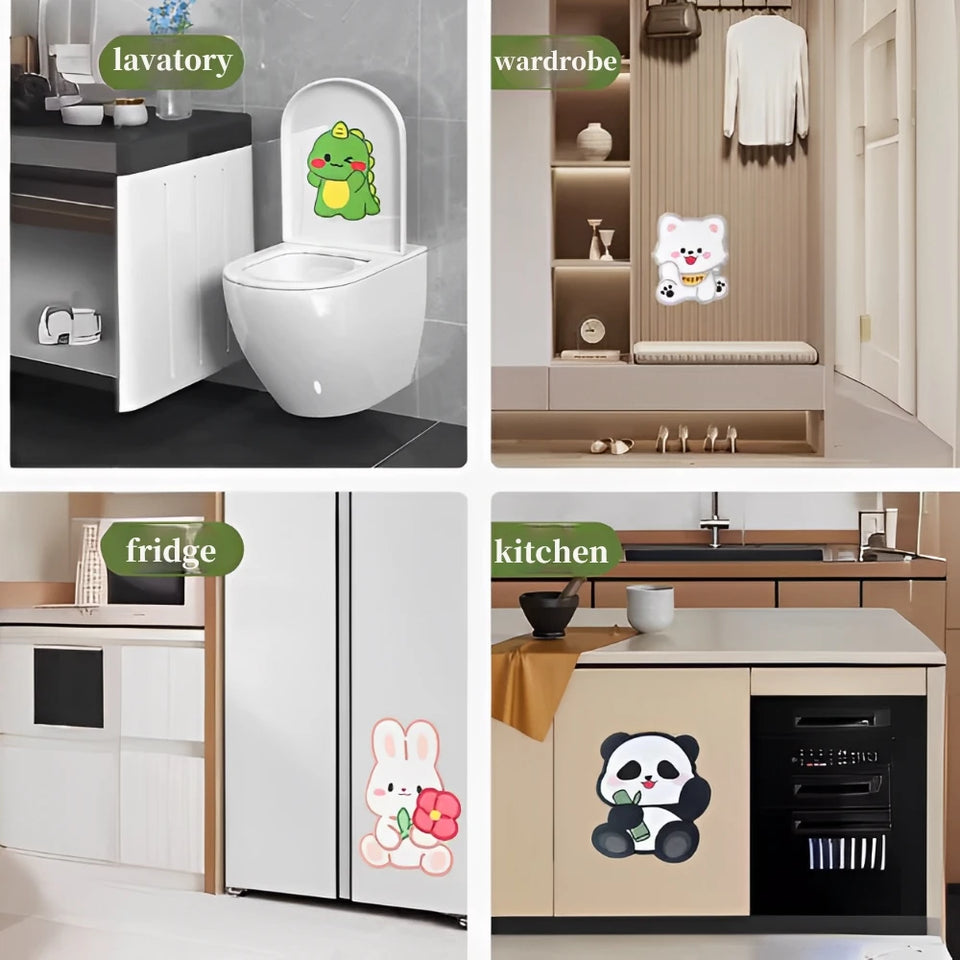 Deodorant fragrance sticker cute, self-adhesive cute toilet, kitchen odor removal aromatherapy sticker, decorative fragrance