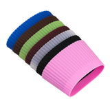 Silicone Cup Sleeve Heat Insulation Bottle Sleeves Non-slip Mug Sleeve Glass Bottle Cover For Mugs Ceramic Coffee Cups Wraps