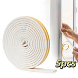 Flexible Weatherstripping Seal Strip Durable Self-Adhesive Windproof Seal Premium Quality Gap Sealing Soundproof Seal Doors