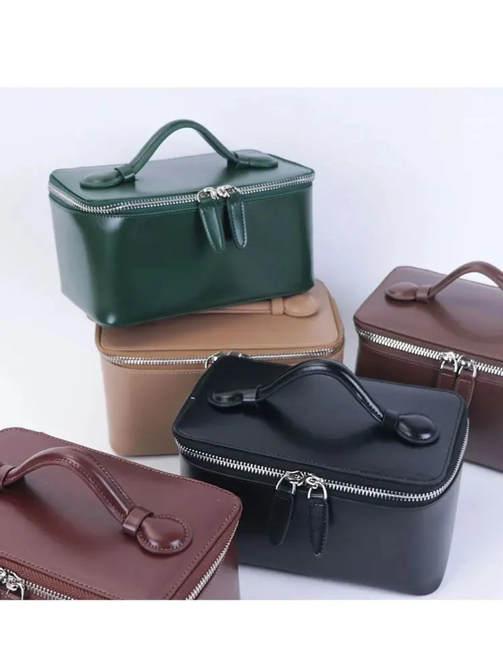 Free Personalized Patent PU leather Women's Mosmetic Bag Waterproof toiletry bag lady handbag Travel Portable Makeup Bag