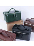 Free Personalized Patent PU leather Women's Mosmetic Bag Waterproof toiletry bag lady handbag Travel Portable Makeup Bag