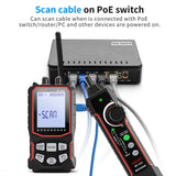 NOYAFA NF-918S Network Cable Tester Red Light Pen Wire Tracer with Optical Power Meter POE Check Wiremap Crimp Test Line Finder