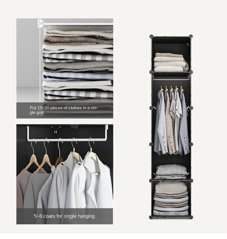 Clothes Folding Cabinets Locker Dustproof Foldable Simplicity Children Wardrobe Bedroom Furniture Organizador De Zapatos