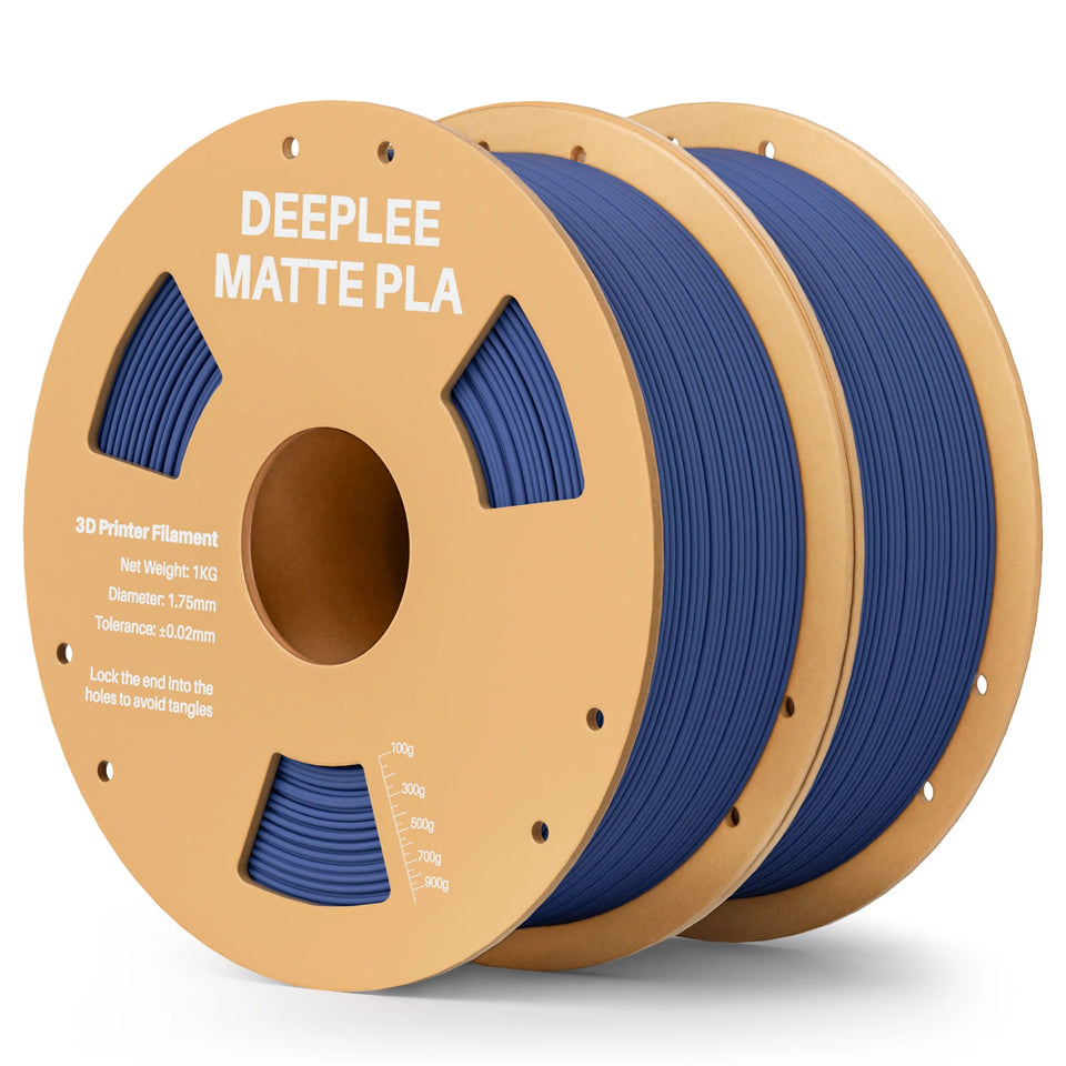 DEEPLEE Matte PLA Filament 1KG,1.75mm FDM 3D Printer Filament Dimensional Accuracy +/- 0.02mm, 1kg Carboard Spool (2.2lbs)