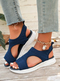 Summer Wedge Sandals for Women 2026 New Fashion Non Slip Beach Shoes Woman Lightweight Casual Platform Plus Size Sandals Women