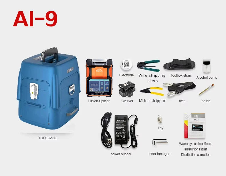 Signalfire AI-9 AI-5 Pro AI-6C+ AI-6A+ AI-20 AI-30 Multi-language Fiber Optic Splicing Machine Optical Fiber Fusion Splicer