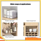 Acrylic Desktop File Sorter Organizer, 4 Compartments Mail Organizers For Desk, For Desktop, Shelf, Office,Organizer HOT!