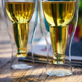 Creative Double Layer Glass Beer Mug Coffee Milk Water Cup Juice Drink Cups Wine Glass Home Drinkware Bar Accessories