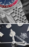 ADDIESDIVE Fashion GMT Watch for Men Super Luminous AD2050 Wristwatches Luxury Luminous 20Bar Diving Stainless Steel Man Watches