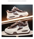 Chunky Sneaker Plus Size 45 46 47 48 Men Designer Sport Shoes Fashion Casual Leather Fabric Height Increased Flat Platform Shoes