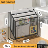 Desk Mail Organizer for Countertops, Mesh Bill Desk Organizer, File and Letter Holder, Letter Tray, Paper Mail Sorter,
