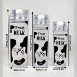 500/750/1000ML Milk Bottle Water Box Square Coffee Juice Tea Cup Transparent Milk Storage For Outdoor Sports Camping Gym