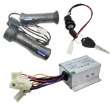 12V 24V 36V 48V 250W 350W 500W 800W 1000W Brushed speed regulating motor controller with throttle knob for electric bicycles