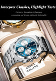 POEDAGAR Luxury Man Quartz Watch Waterproof Luminous Date Chronograph Watches For Men Stainless Steel Fashion Men's Watch Reloj