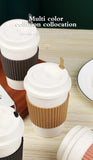 450ML Coffee Cups With Lids Wheat Straw Reusable Portable Coffee Cup Dishwasher Safe Coffee Mug Coffee Tea Travel Cups