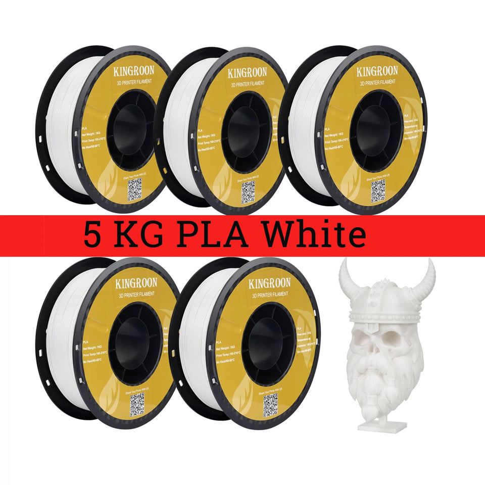 5KG PLA PETG TPU Filament 1.75mm High Quality 3D Printing Material Degradable Eco-friendly For 3D Printer Plastic 5 Rolls
