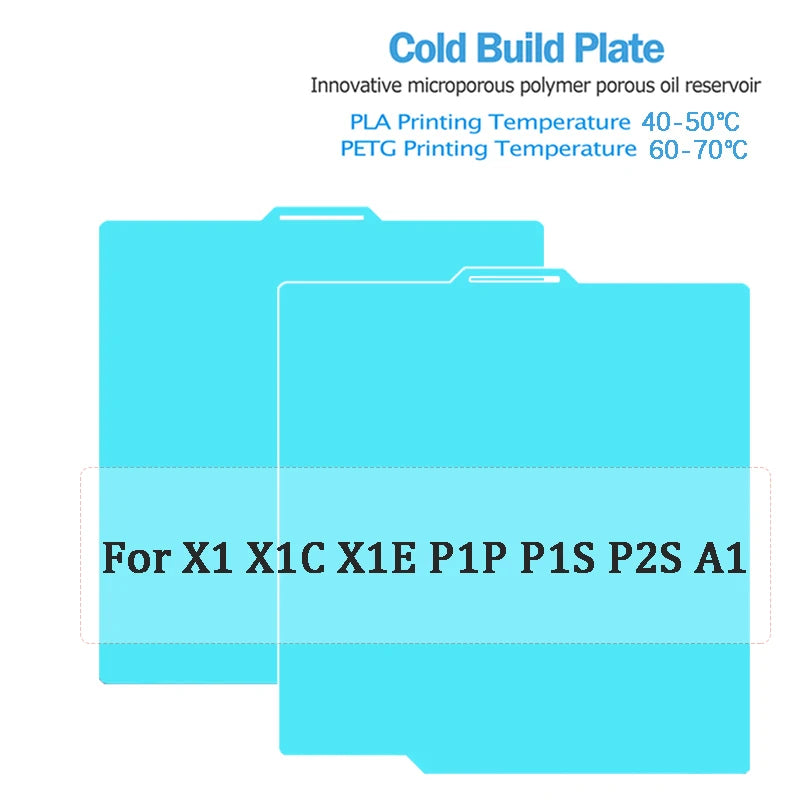 For Bambu Lab P1S P2S Build Plate A1 X1C Pei Texture 257x257 H1H PEY Peo Sheet Spring Steel For Bambulabs X1 Carbon Bambulab P1P