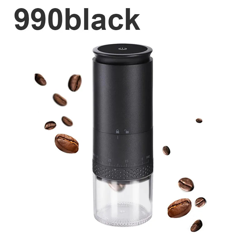 Portable Electric Coffee Grinder with USB Charging Adjustable Ceramic Grinding Core Long Endurance for Outdoor Travel