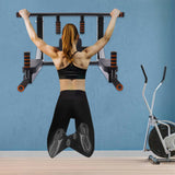 Wall Mounted Pull Up Bar Training Equipment Fitness Dip Stand Supports to 440 Lbs for for Indoor Home Gym Workout