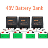 PowMr 24V 48V Battery Equalizer Voltage Balancer for Lead Acid, Lithium Batterries Series-Parallel Connected Charge Controller
