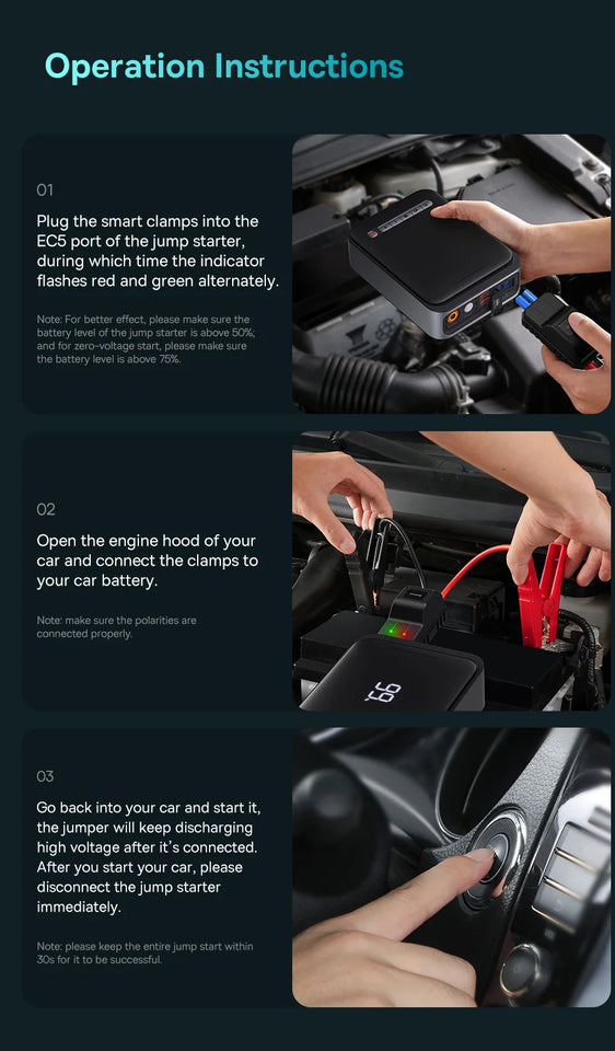 Baseus 2 In 1 Car Air Pump 8000mAh Power Bank Portable Air Compressor with LCD Digital Display Car Tire Inflator Pump