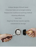 MHW-3BOMBER Coffee Filter Cleaning Brush 58mm Espresso Portafilter Basket Clean Tools Professional Home Barista Cafe Accessorie